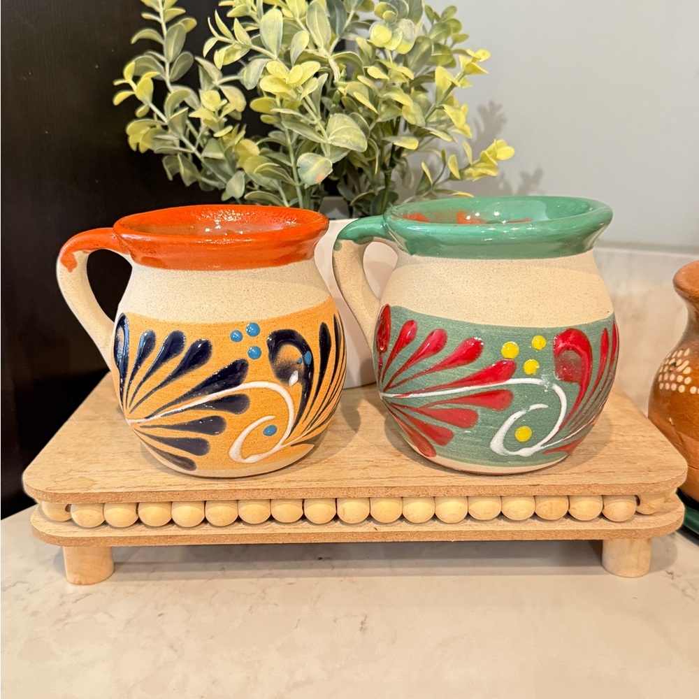 Colorful Hand-Painted Ceramic Mugs